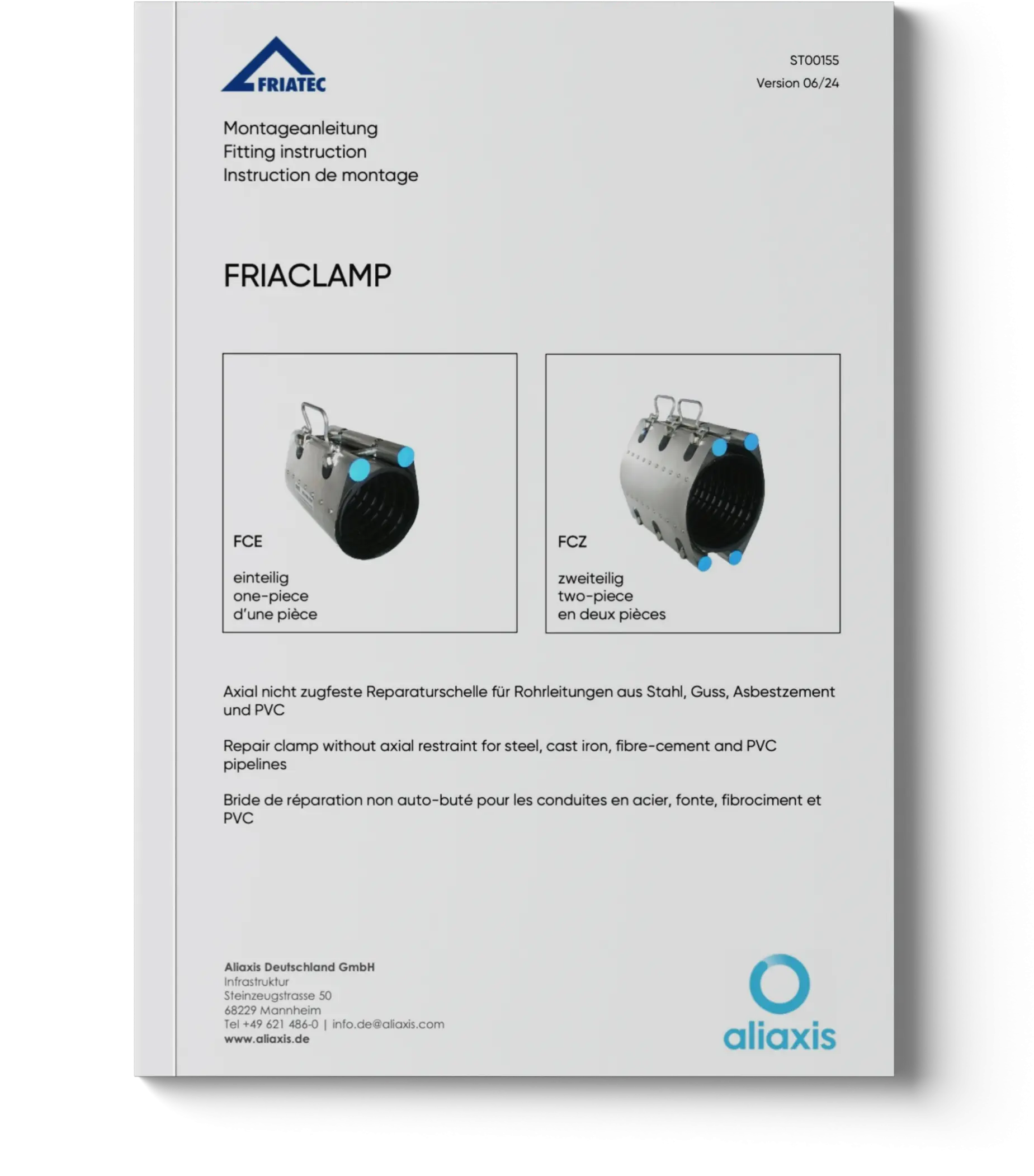 Aliaxis Steel Repair Clamp