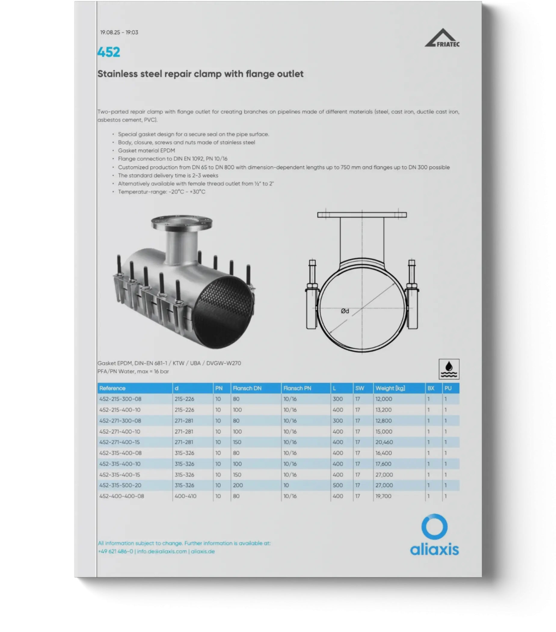 Aliaxis Steel Repair Clamp_